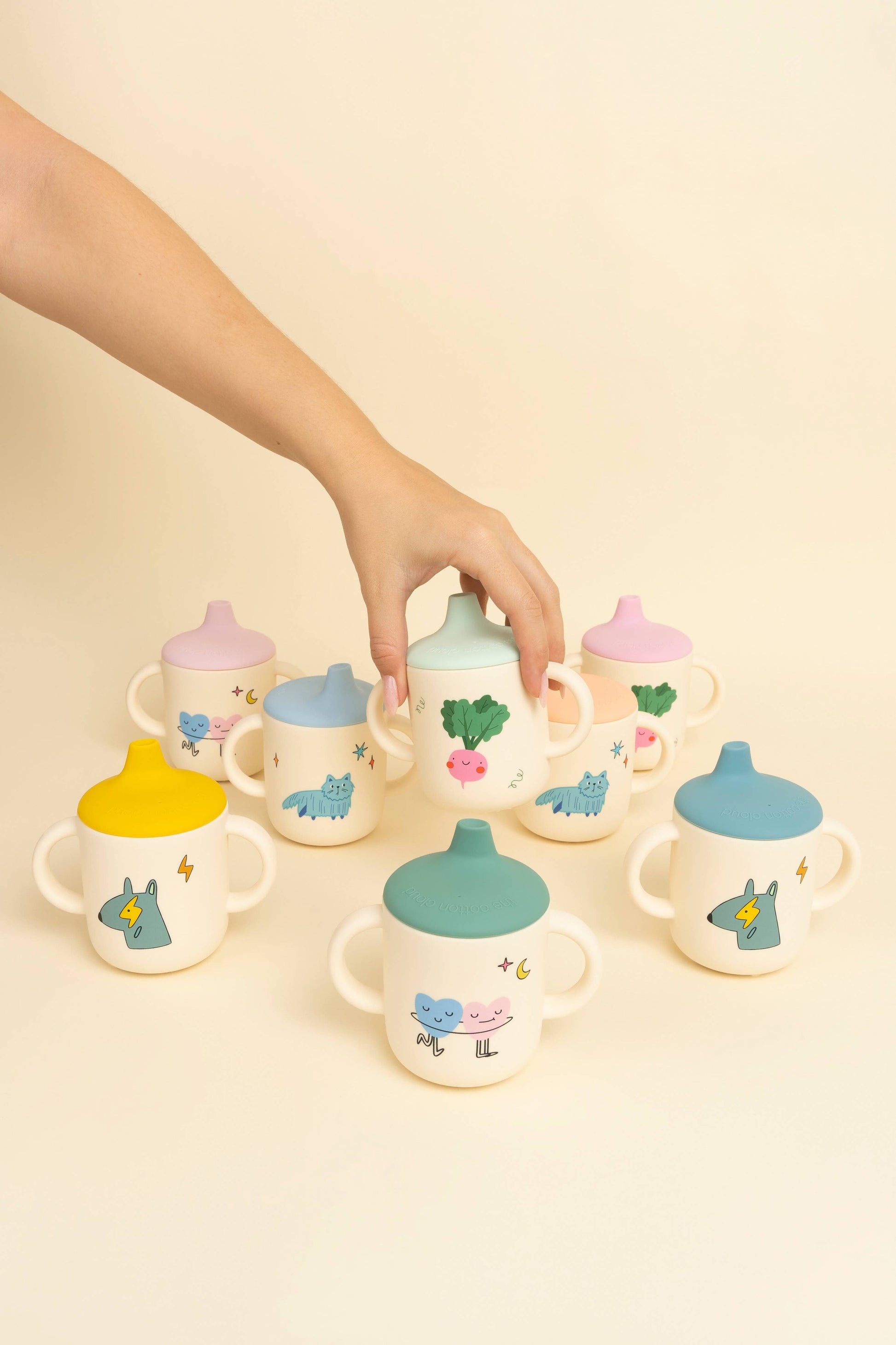 Sippy Cup 2-Set Dancing Hearts