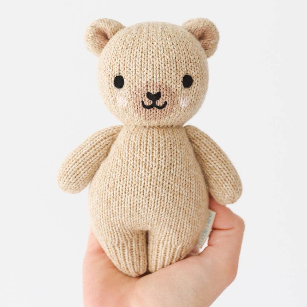 Baby Honey Bear Hand-Knit Doll | Gives 5 Meals