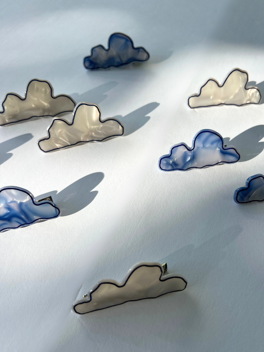 Cloud Hairclips