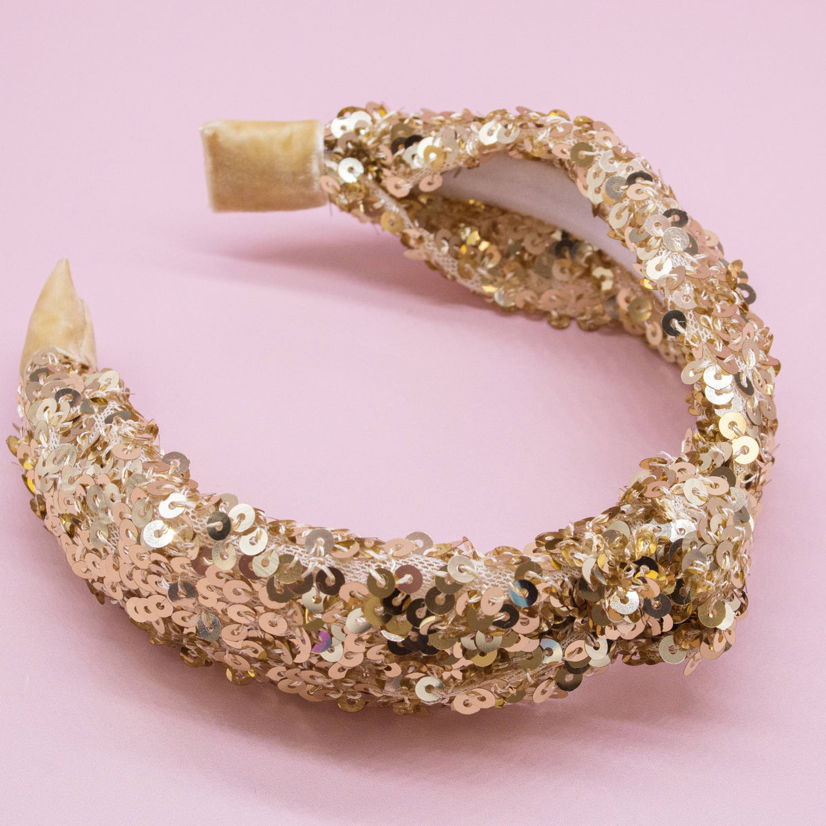 Kids Sequin Knot Headband | Purple or Rainbow