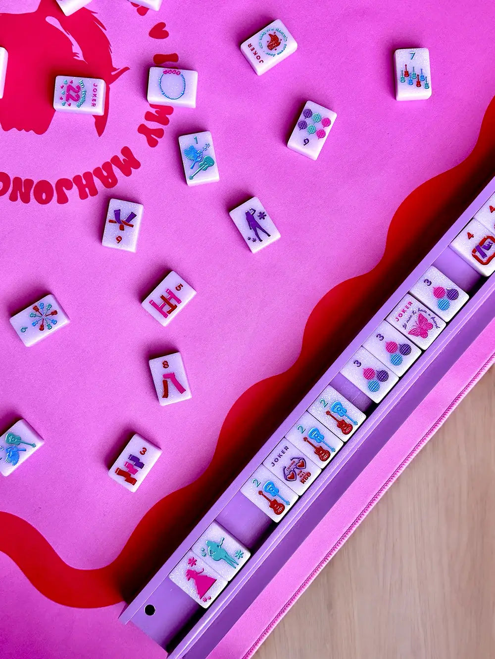 Mahjong Racks & Pushers (Set of 4)