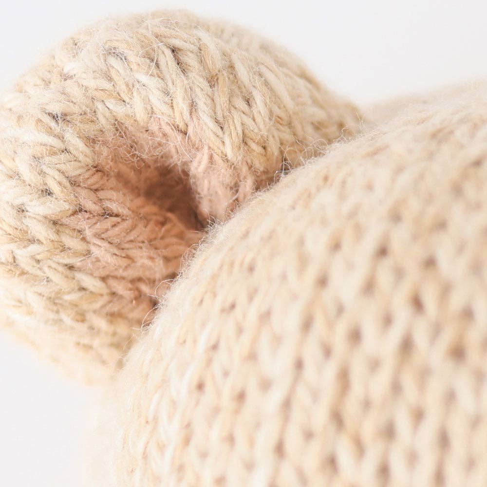 Baby Honey Bear Hand-Knit Doll | Gives 5 Meals