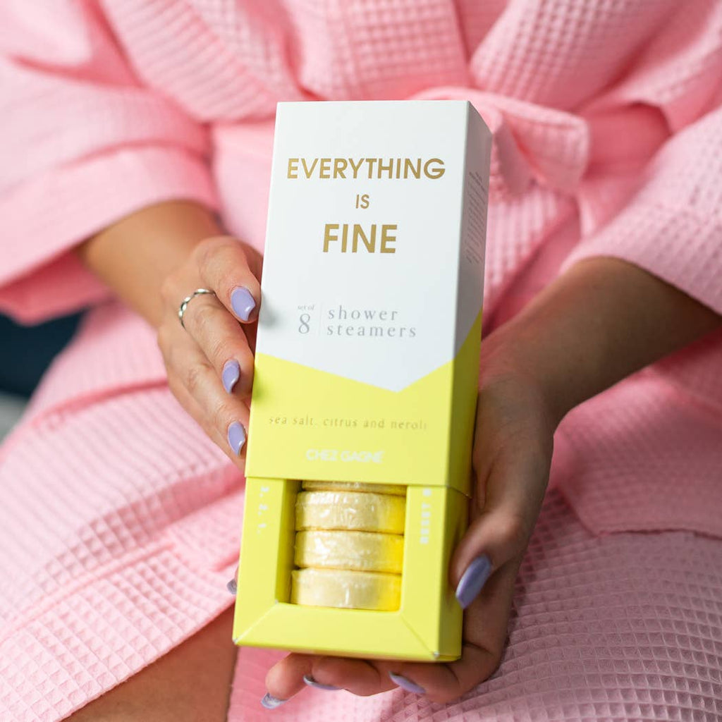 Everything is Fine Shower Steamers - Sea Salt, Citrus & Neroli