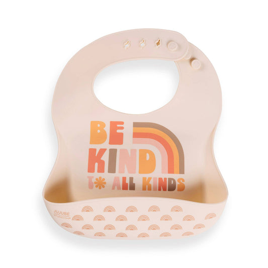 Silicone Bib Be Kind Rainbows