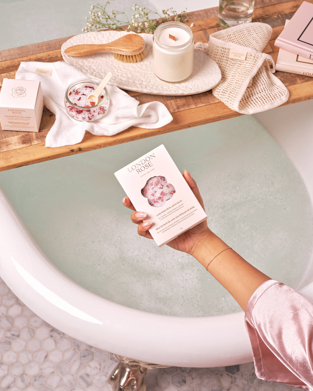 Luxe Rose Petal Bath Salts