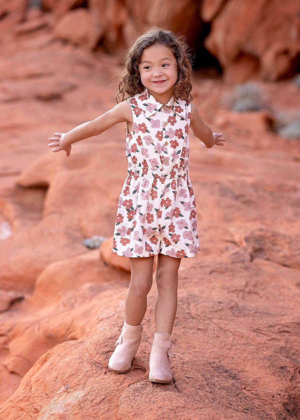 Mavery Baby Floral Romper