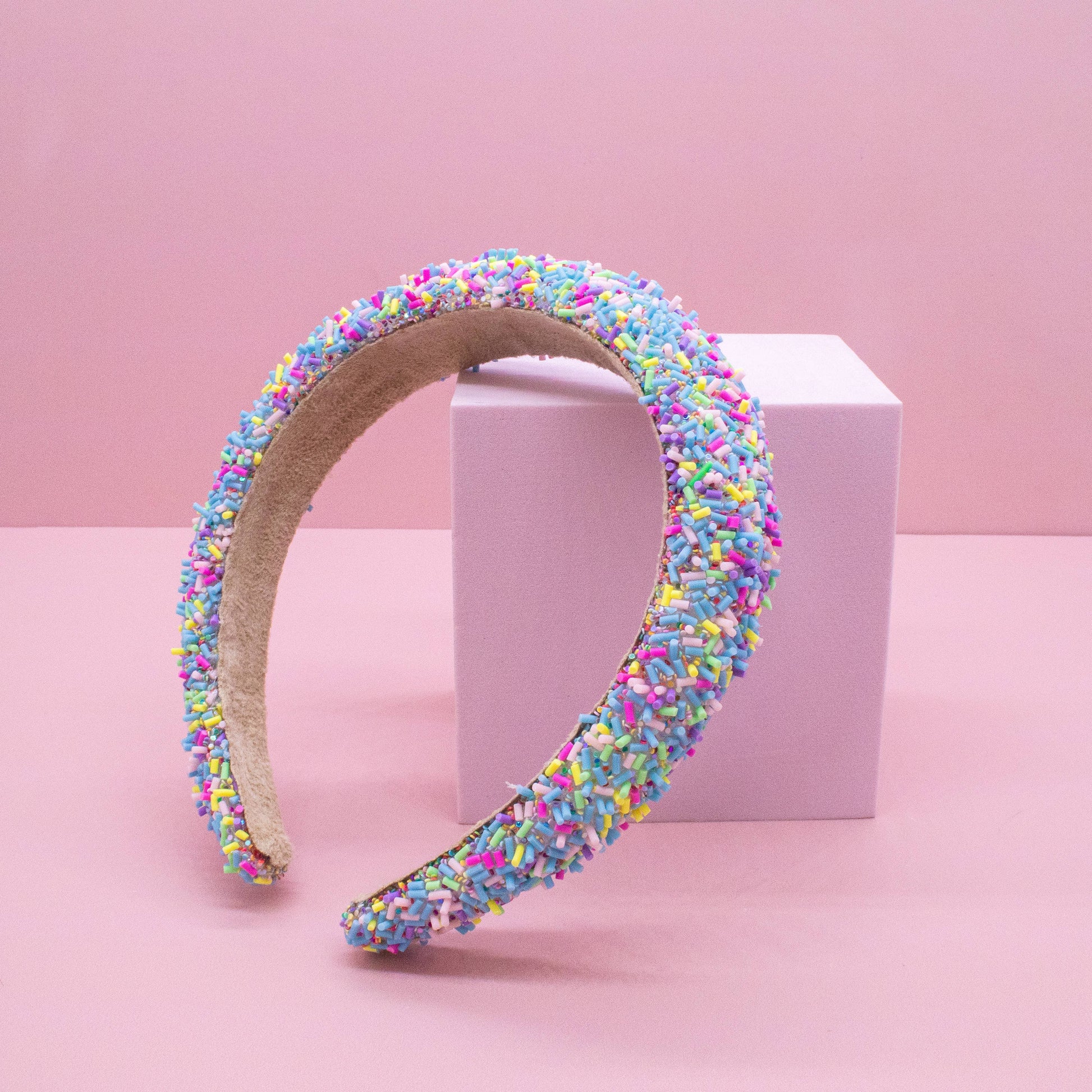Kids Padded Sprinkle Headband | Pink or Light Blue