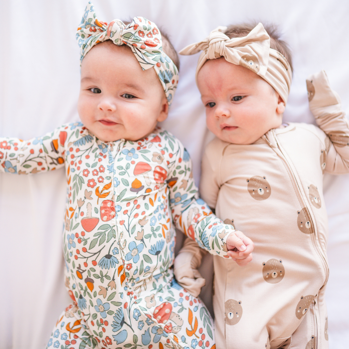 Bamboo 2-Way Convertible Zip Romper | Fall Floral (0-24m)