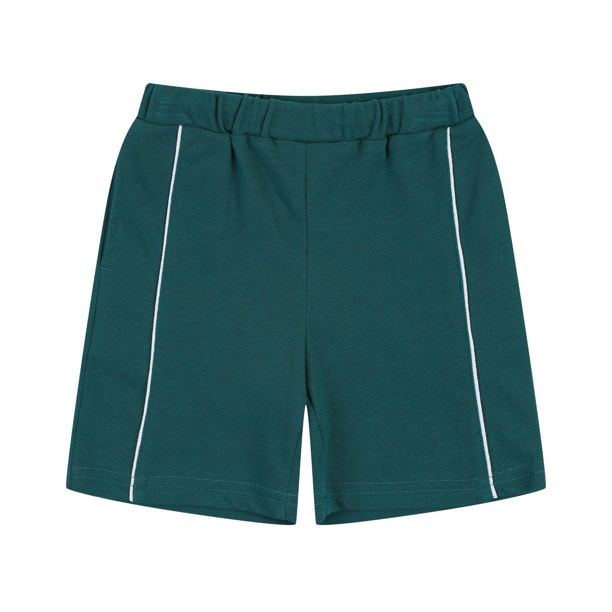 Max Piqué Polo Shirt & Side Stripe Shorts Set