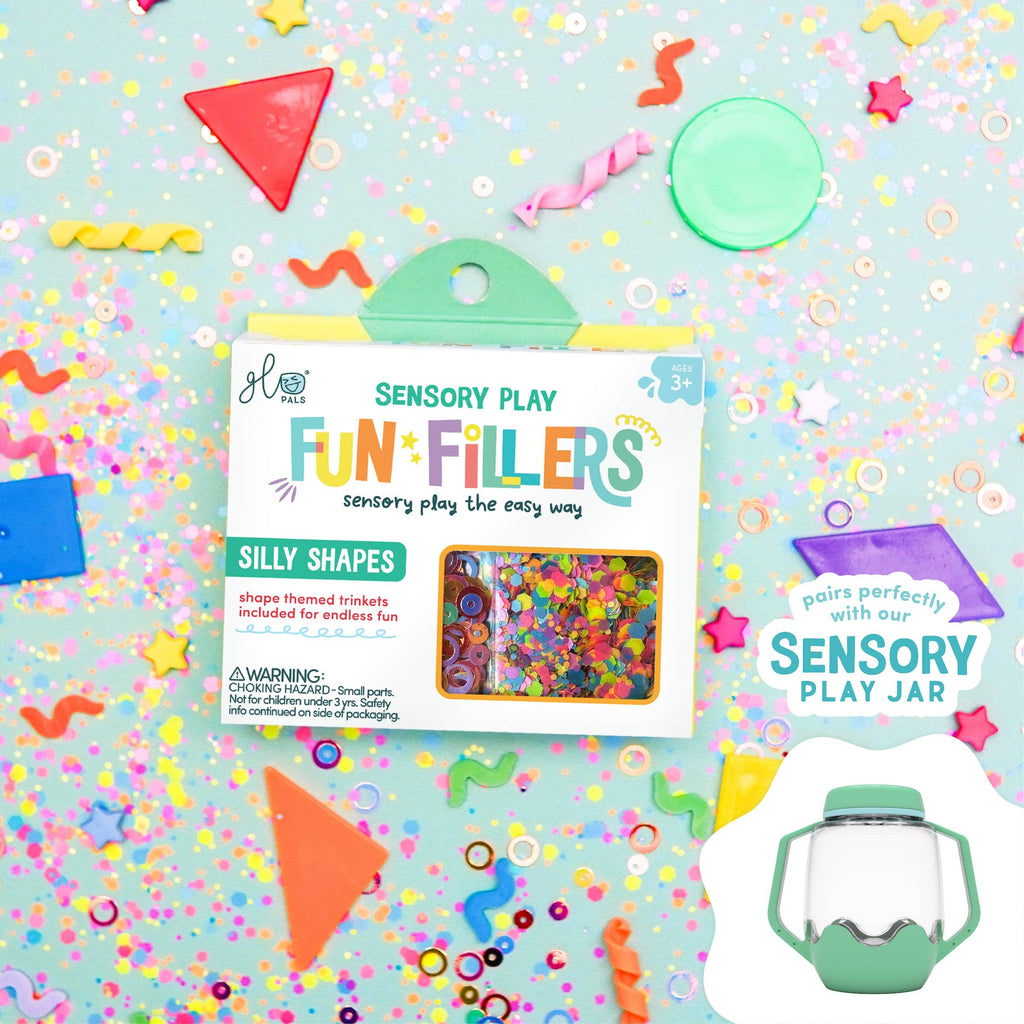 glo pals silly shapes fun filler sensory play accessories pack