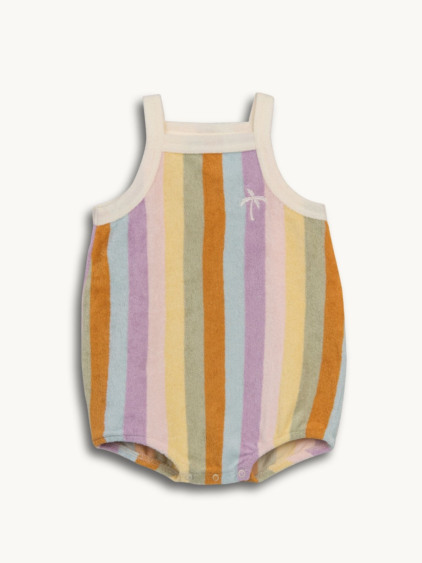 Sunset Stripes Terry Romper